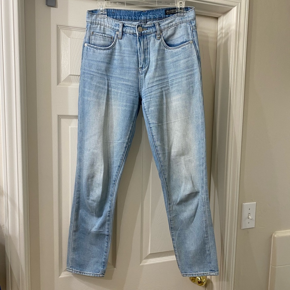 Blank NYC high rise tapered leg jeans